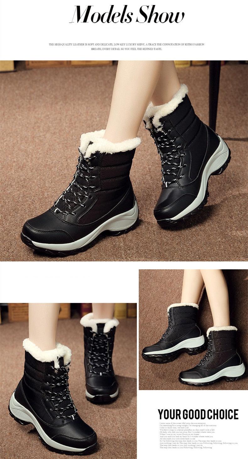 Winter brand warm non-slip waterproof women boots - casual cotton winter autumn boots female (BB2)(CD)(WO4)(BB5)(F38)(3U38) - Deals DejaVu