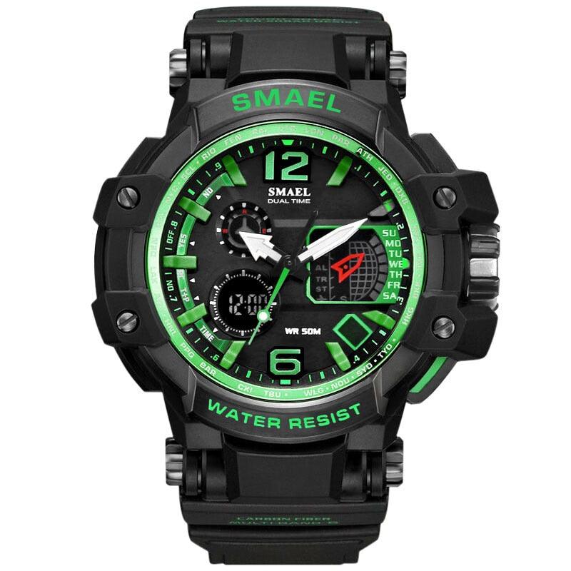 Sport Watches For Men Military Clock - Watch 50M Waterproof Luminous White Wristwatch Band (MA9)(RW)(1U84)