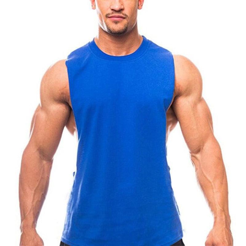 Great Brand New Plain Tank Top -Men Bodybuilding singlet Gyms - Stringer Sleeveless Shirt Blank Fitness Clothing (TM7)(1U101)(1U100)