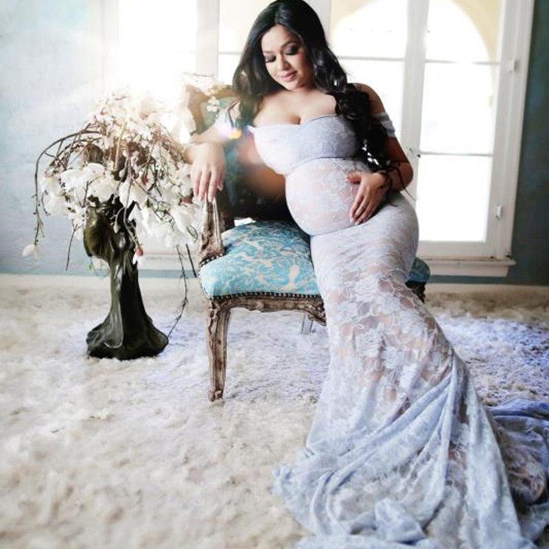Amazing New Sexy Maternity Dresses For Photo Shoot - Lace Maxi Maternity Gown Clothes (1U5)(Z6)(Z8)(1Z1)(2Z1)(3Z1)(4Z1)(7Z1)