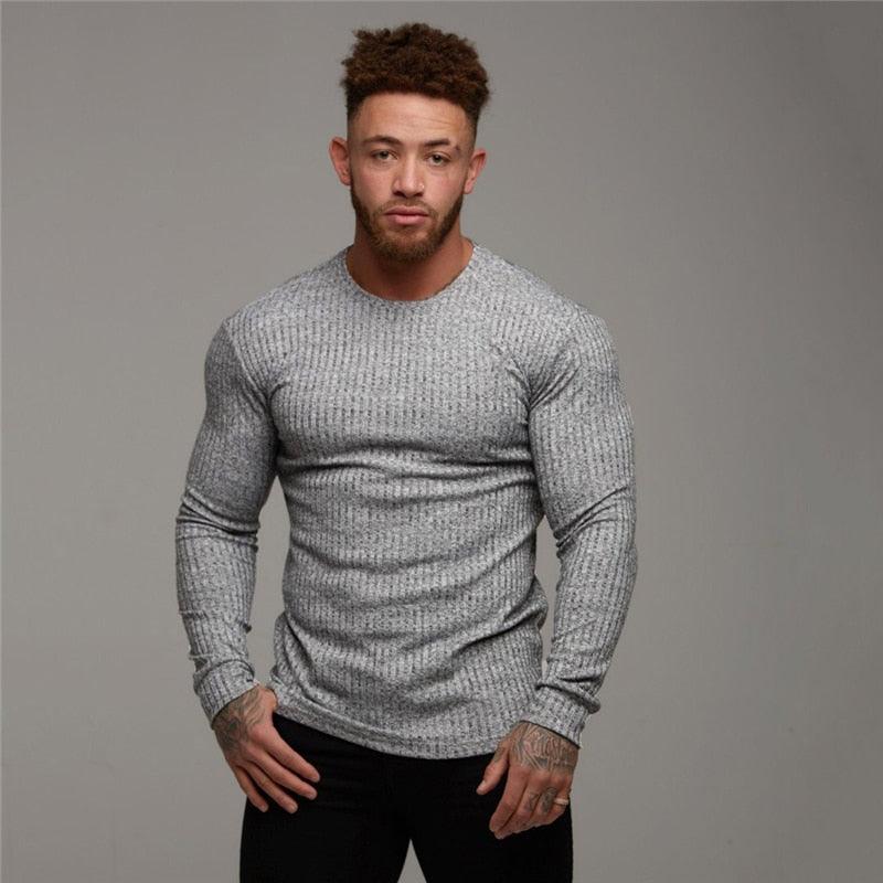 New Fashion Men's Hooded T-shirt - Slim Fit Sweaters Knittwear Mens Long Sleeve Pullovers (TM5)(CC1)(1U100)(TM7)(1U101)(1U100)