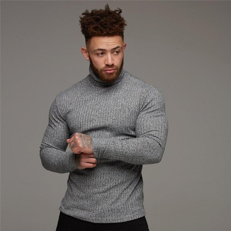 New Fashion Winter Hooded Sweater - Men Warm Turtleneck - Mens Sweaters - Slim Fit Pullover Men Classic Sweaters (TM5)(CC1)(1U100)(TM7)(1U101)(1U100)