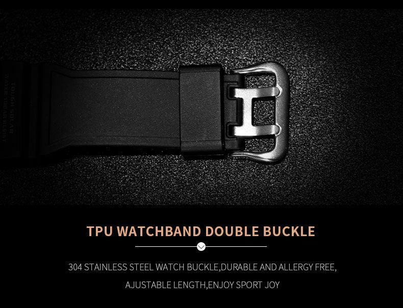 Sport Watches For Men Military Clock - Watch 50M Waterproof Luminous White Wristwatch Band (MA9)(RW)(1U84)