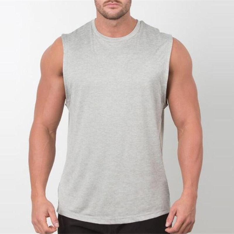 Great Brand New Plain Tank Top -Men Bodybuilding singlet Gyms - Stringer Sleeveless Shirt Blank Fitness Clothing (TM7)(1U101)(1U100)