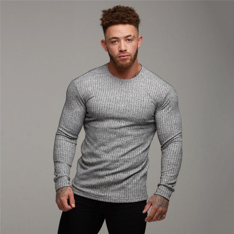 New Fashion Men's Hooded T-shirt - Slim Fit Sweaters Knittwear Mens Long Sleeve Pullovers (TM5)(CC1)(1U100)(TM7)(1U101)(1U100)