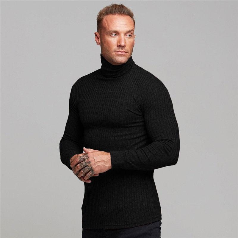 New Fashion Winter Hooded Sweater - Men Warm Turtleneck - Mens Sweaters - Slim Fit Pullover Men Classic Sweaters (TM5)(CC1)(1U100)(TM7)(1U101)(1U100)
