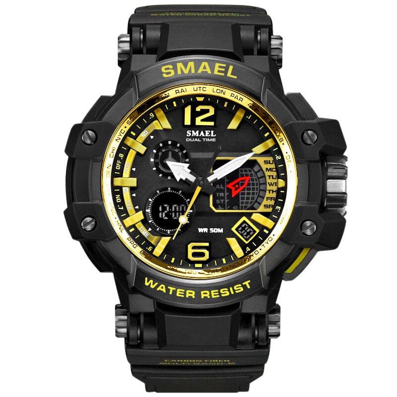 Sport Watches For Men Military Clock - Watch 50M Waterproof Luminous White Wristwatch Band (MA9)(RW)(1U84)