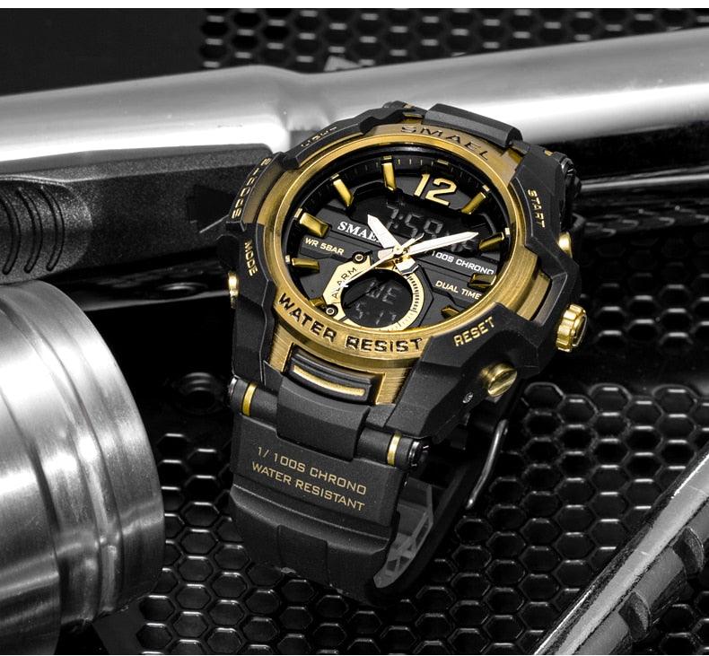Men Watches - Sport Watch Waterproof 50M Wristwatch Relogio Masculino Militar 1805 Men's Clock (MA9)(RW)(1U84)