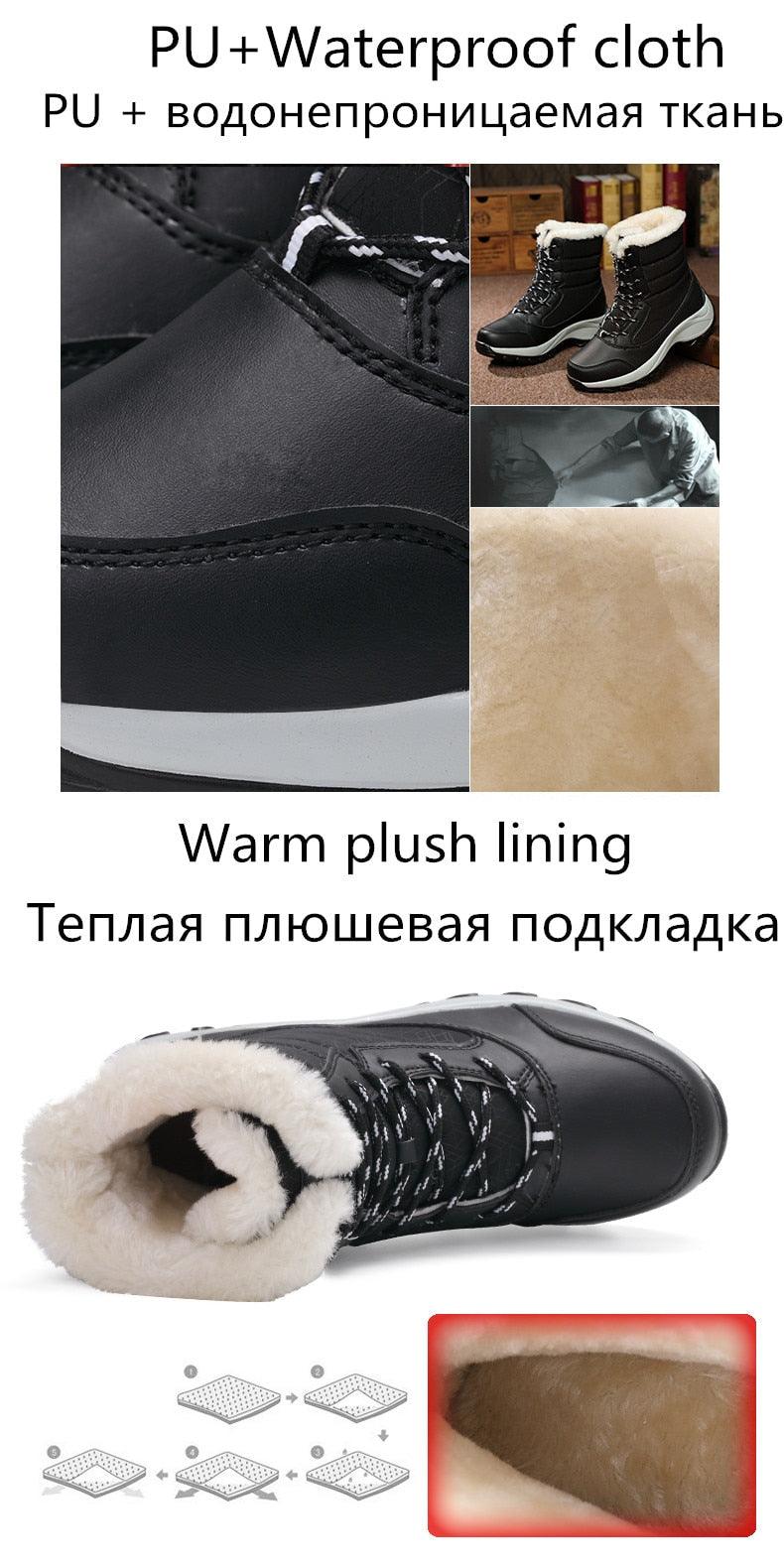 Winter brand warm non-slip waterproof women boots - casual cotton winter autumn boots female (BB2)(CD)(WO4)(BB5)(F38)(3U38) - Deals DejaVu