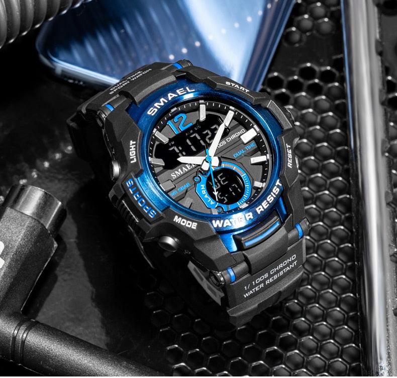 Men Watches - Sport Watch Waterproof 50M Wristwatch Relogio Masculino Militar 1805 Men's Clock (MA9)(RW)(1U84)