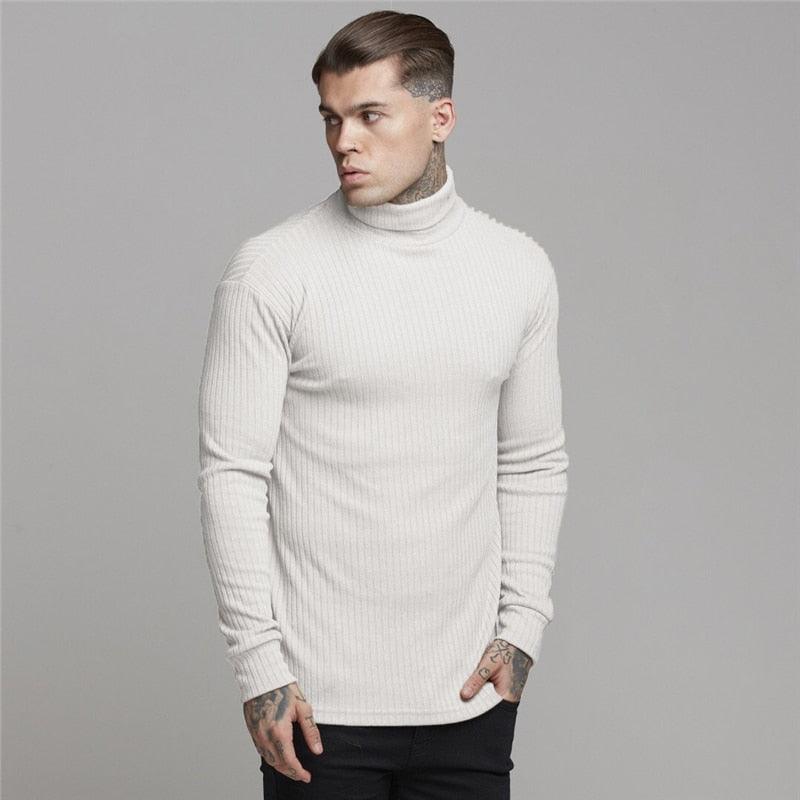New Fashion Winter Hooded Sweater - Men Warm Turtleneck - Mens Sweaters - Slim Fit Pullover Men Classic Sweaters (TM5)(CC1)(1U100)(TM7)(1U101)(1U100)