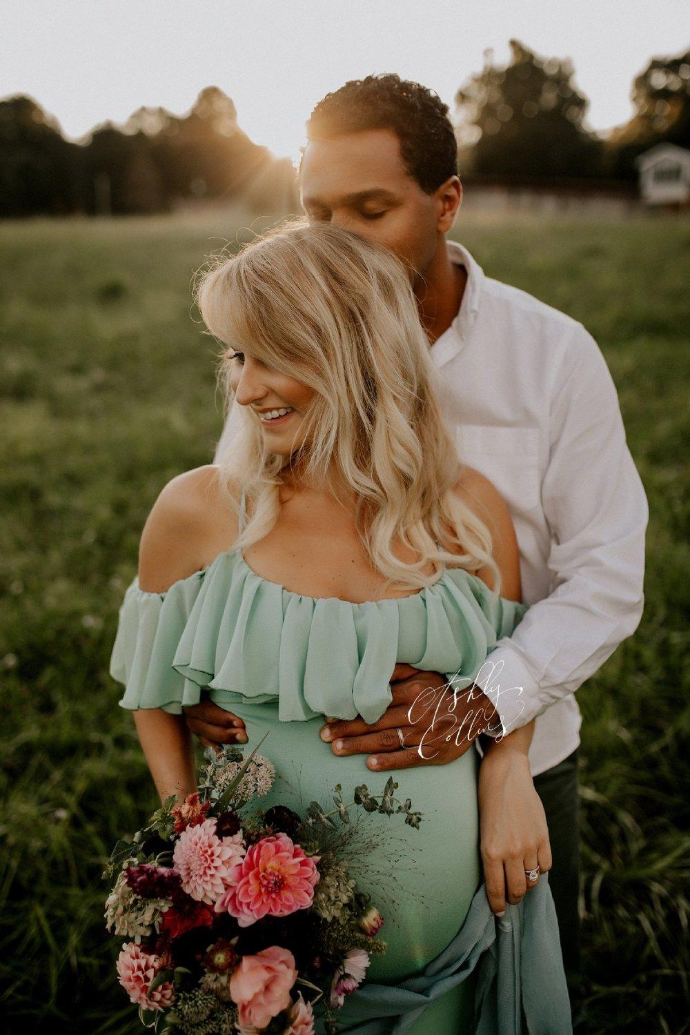 Ruffles Maxi Maternity Gown For Photo Shoots - Cute Sexy Maternity Dresses Photography - Plus Size (1U5)(Z6)(Z8)(1Z1)(2Z1)(3Z1)(4Z1)(7Z1)