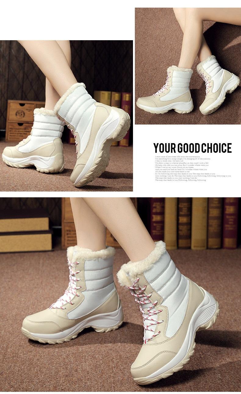 Winter brand warm non-slip waterproof women boots - casual cotton winter autumn boots female (BB2)(CD)(WO4)(BB5)(F38)(3U38) - Deals DejaVu