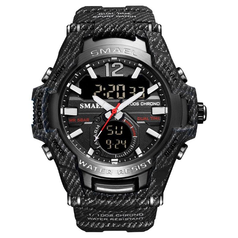 Men Watches - Sport Watch Waterproof 50M Wristwatch Relogio Masculino Militar 1805 Men's Clock (MA9)(RW)(1U84)