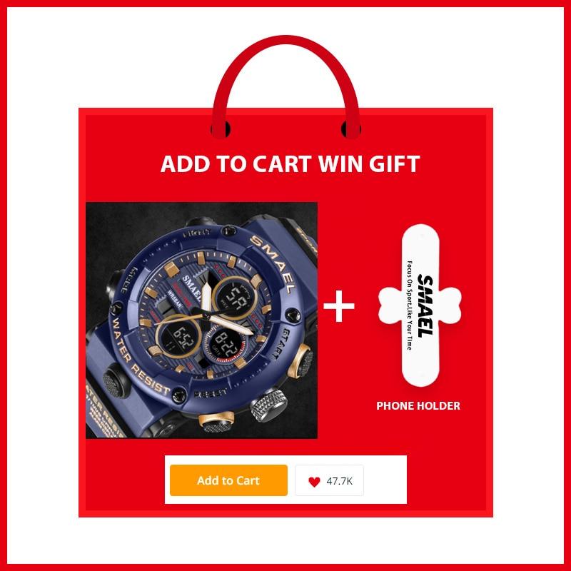 Sport Watch Men Waterproof LED Digital Watches - Stopwatch 8038 - Men Watches Quartz (MA9)(RW)(1U84)