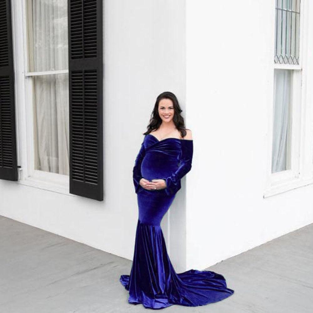 Trending Shoulderless Maternity Dresses For Photo Shoot -Sexy Long Pregnancy Dress - Maxi Gown Photography(1U5)(Z6)(Z8)(1Z1)(2Z1)(3Z1)(4Z1)(7Z1)