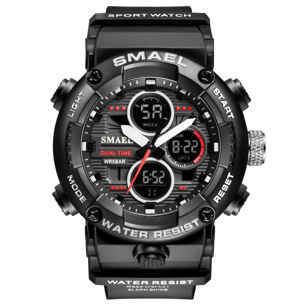 Sport Watch Men Waterproof LED Digital Watches - Stopwatch 8038 - Men Watches Quartz (MA9)(RW)(1U84)