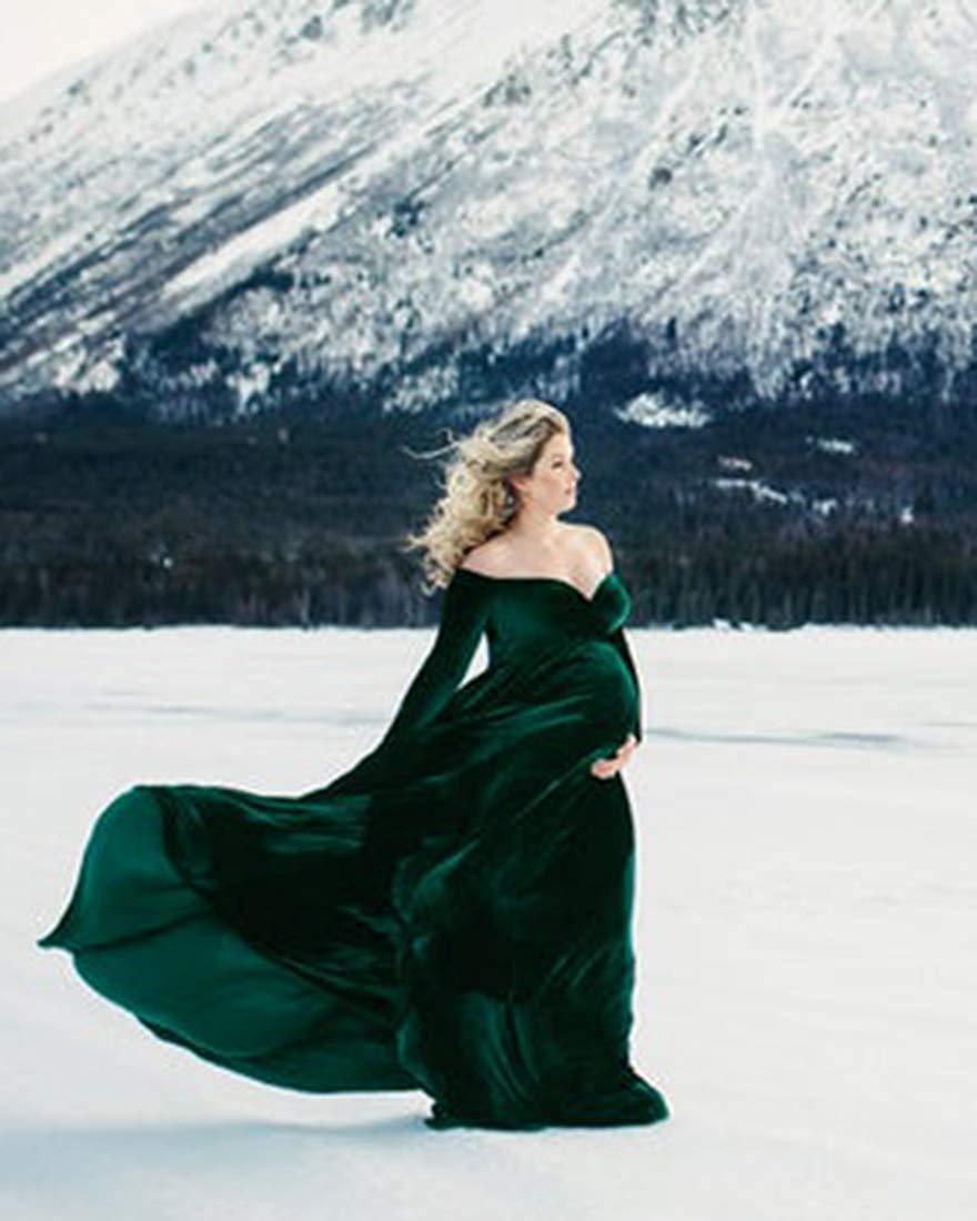 Great Winter Pregnancy Dress - Long Tail Maternity Dresses for Photo Shoot - Long Dress Gown Color Photography(1U5)(Z6)(Z8)(1Z1)(2Z1)(3Z1)(4Z1)(7Z1)