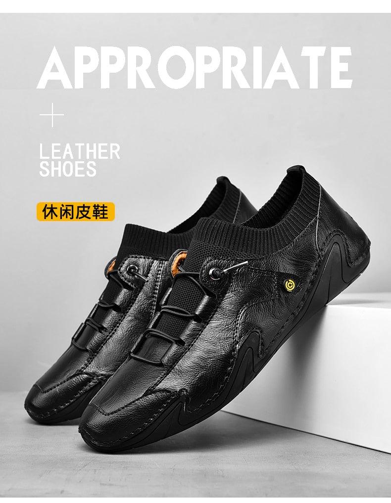 Great Casual Men Loafers Octopus Shoes - Breathable Moccasins Flats Drive Shoes -Leather Men Luxury Sneakers Black White Brown (MSC3)(MSC7)(MSA1)(MCM)(MSA2)(1U12) - Deals DejaVu