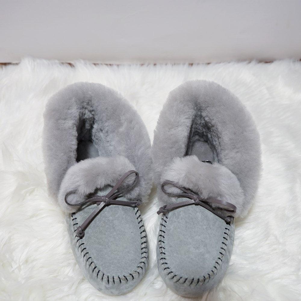 Amazing 100% Genuine Leather waterproof women flat shoes - comfortable winter warm natural fur snow shoes fashion non-slip (FS)(CD)(1U40)(1U38)(1U107)