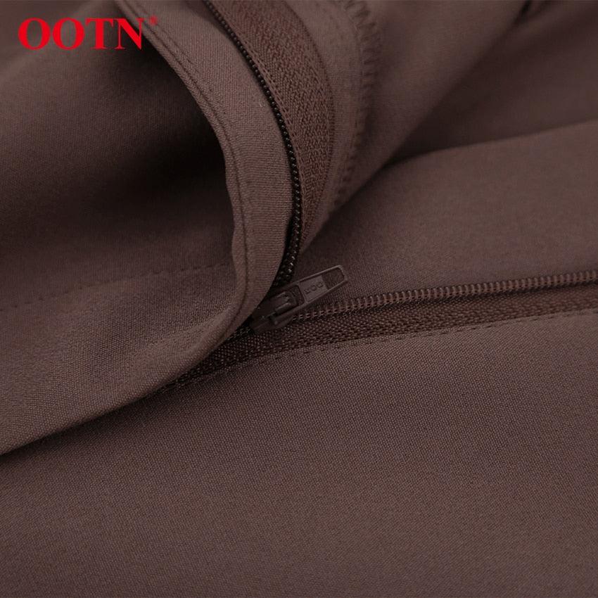 Gorgeous Autumn Office Wide Leg Pants Women Sashes Elastic Waist Pants - Elegant Ladies Brown Trousers Plus Length Palazzo Cozy (D25)(BP)(1U25) - Deals DejaVu