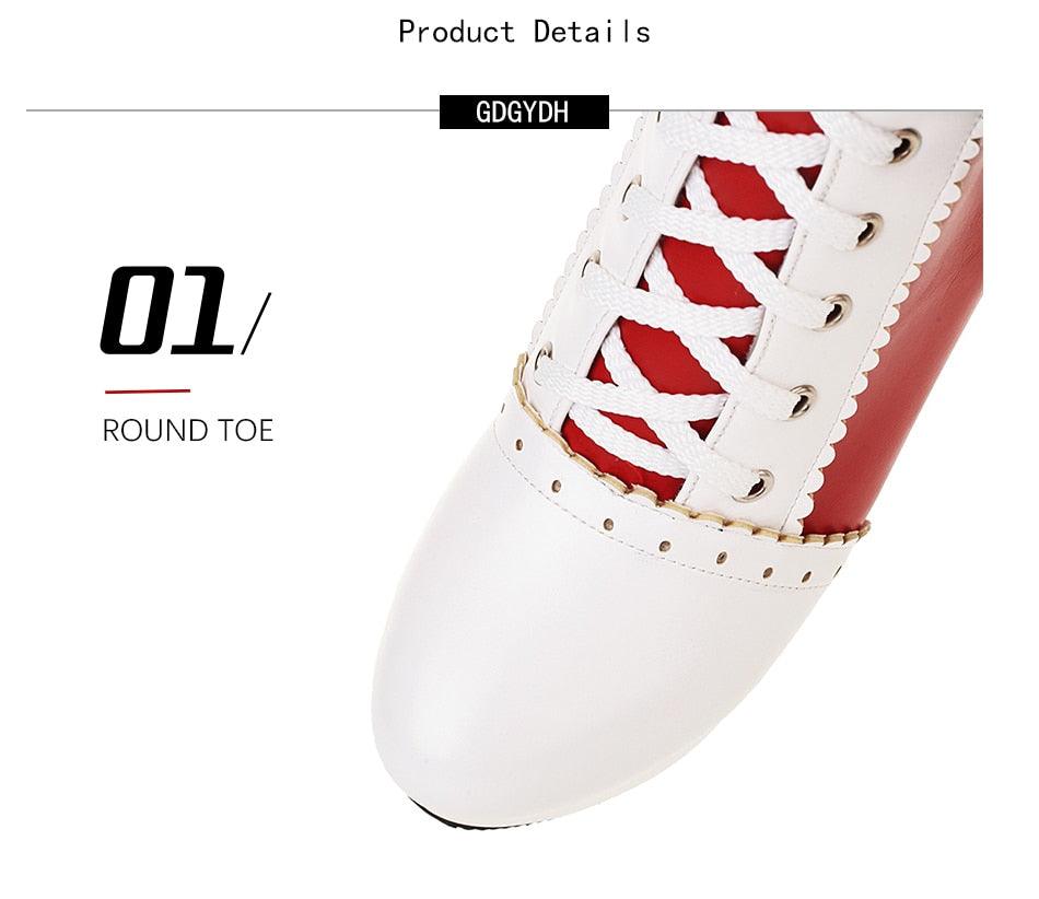 Sweet Cosplay Lolita Shoes Women Ankle Boots High Heels Ruffles Dress Wedding Shoes Bride Mixed Colors Lace Up (BB2)(CD)(WO4)(BB5)(F38)(3U38) - Deals DejaVu