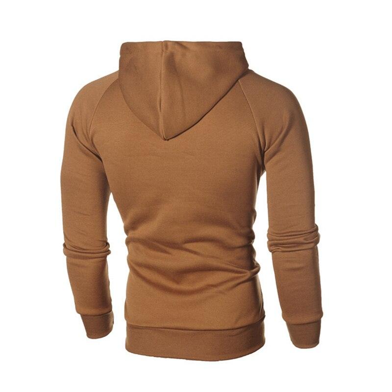 Fashion Brand Men's Hoodies - Spring Autumn Male Casual Hoodies Sweatshirts -Men's Zipper Solid Color Hoodies (TM5)(CC1)(1U100)