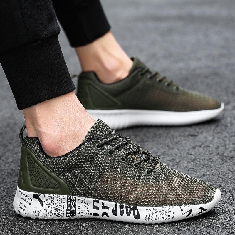 New Great Fashion Graffiti Men Shoes - Mesh Openwork Breathable Lightweight Non-slip Shoes - Men Sneakers Black Casual Loafers (MSC3)(MSC7)(MSA1)(MCM)(MSA2)(1U12) - Deals DejaVu