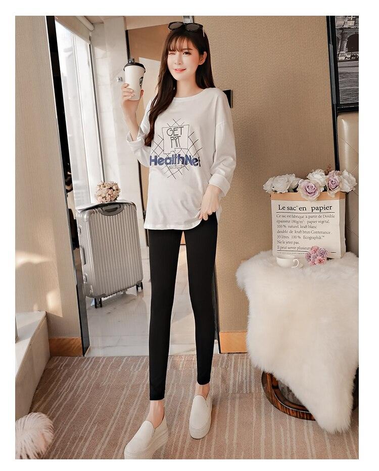 Across V Low Waist Belly Maternity Legging - Spring Autumn Fashion Knitted Clothes for Pregnant Women Pregnancy Skinny Pants (2Z7)(7Z2)(1U4)