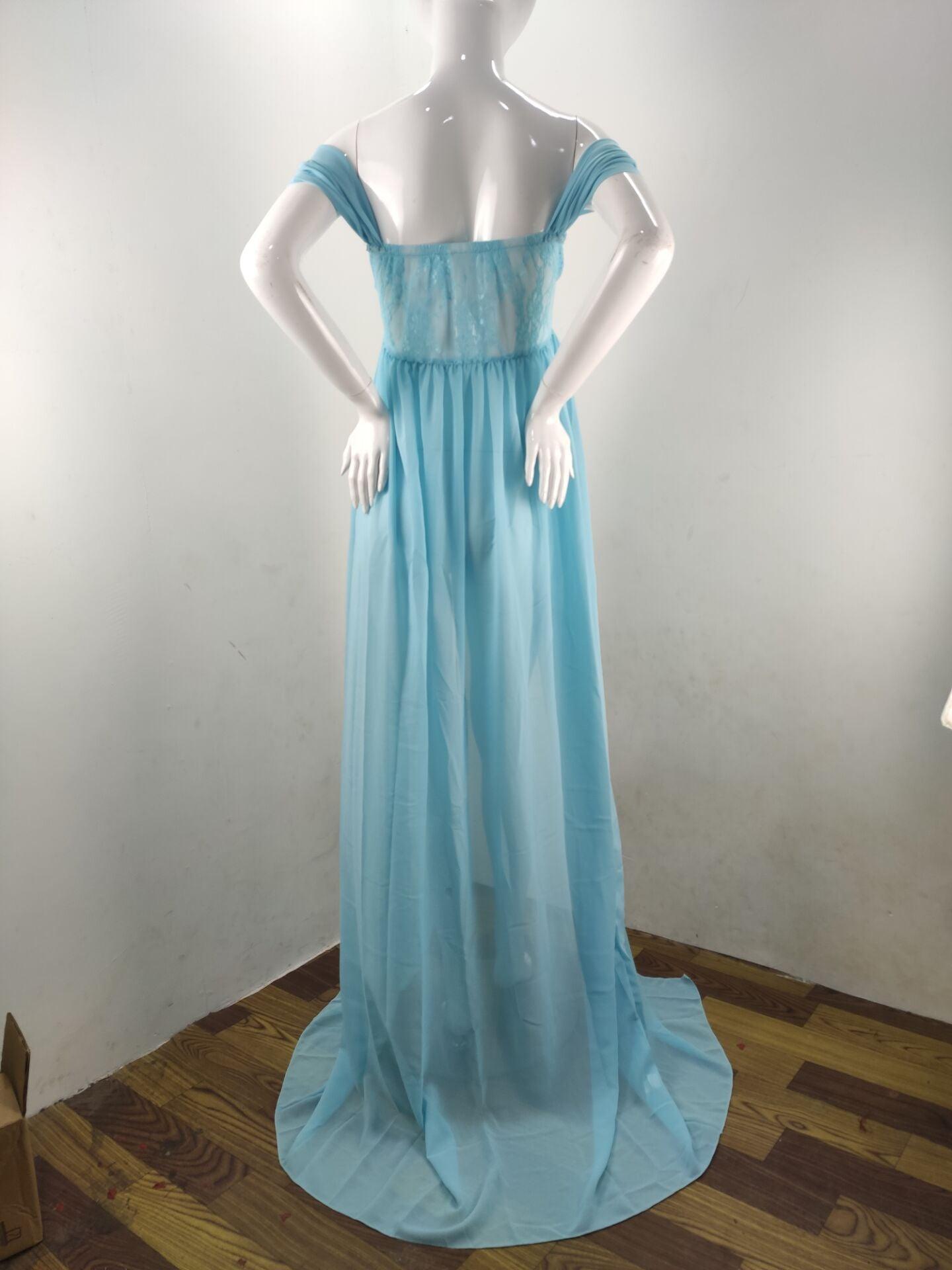 Great White Maternity Dresses For Photography Gown - Baby Shower Dresses -Prenatal Photo Clothes Chiffon Floor(1U5)(Z6)(Z8)(1Z1)(2Z1)(3Z1)(4Z1)(7Z1)