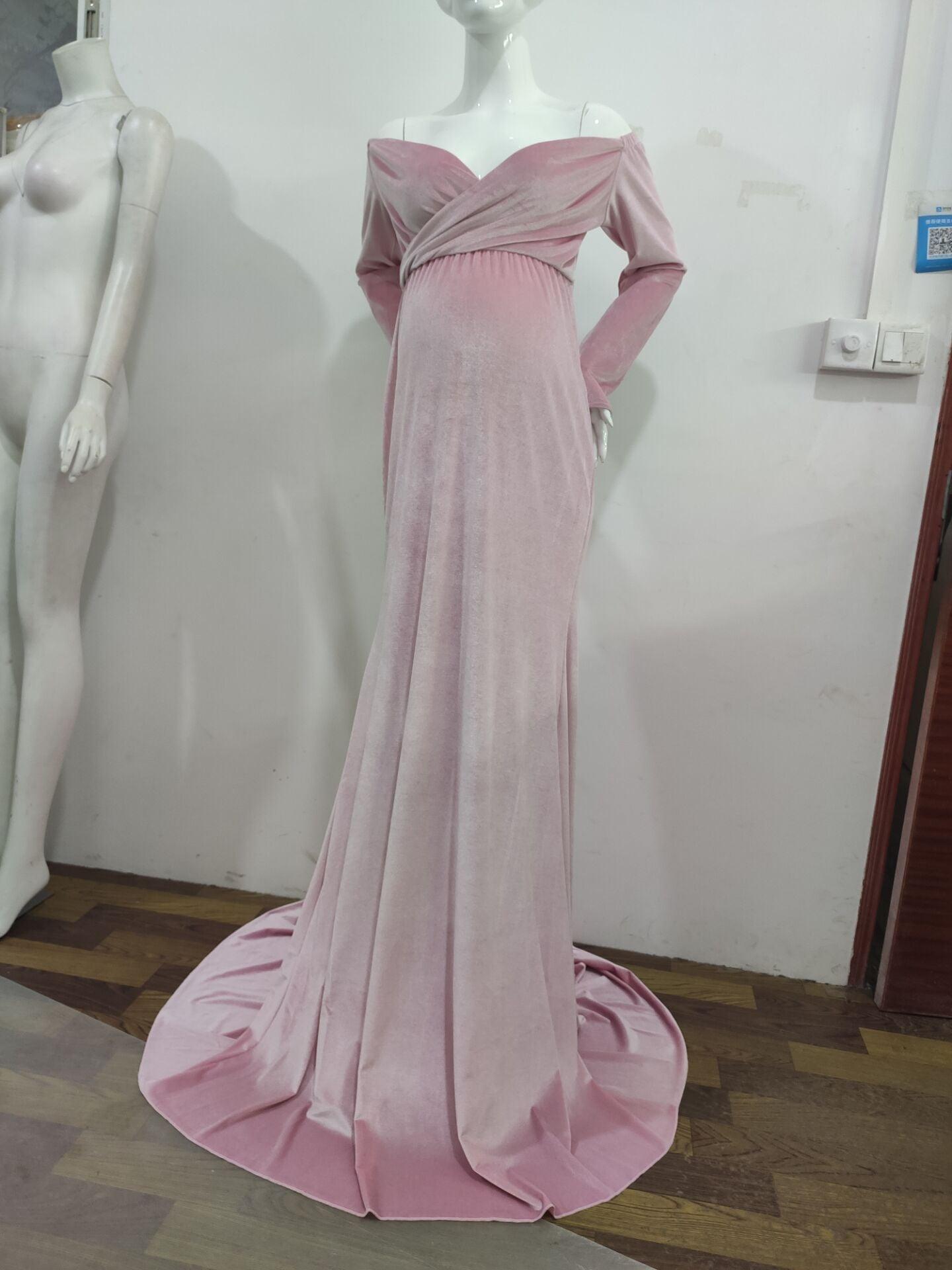 Great Winter Pregnancy Dress - Long Tail Maternity Dresses for Photo Shoot - Long Dress Gown Color Photography(1U5)(Z6)(Z8)(1Z1)(2Z1)(3Z1)(4Z1)(7Z1)
