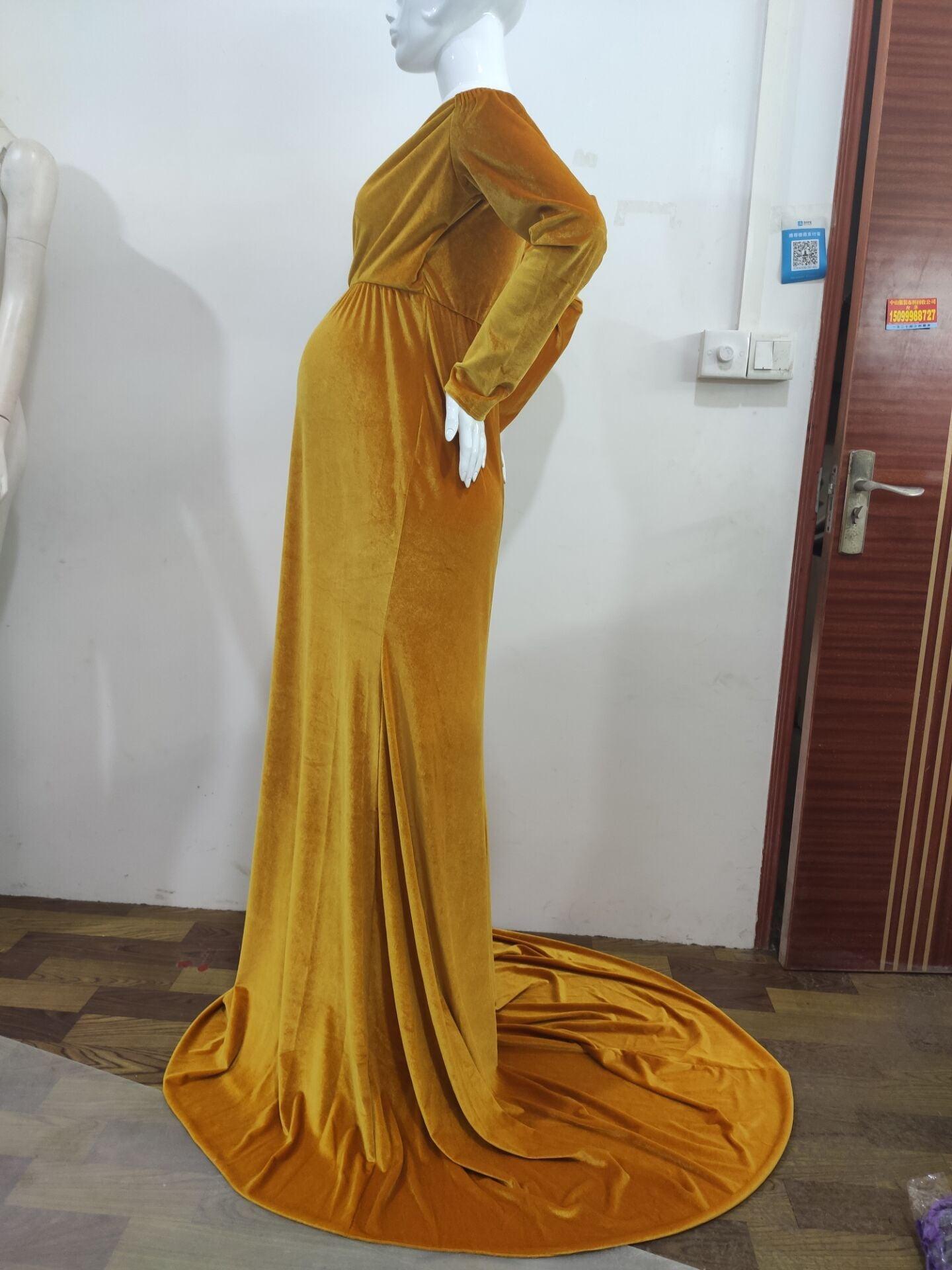 Great Winter Pregnancy Dress - Long Tail Maternity Dresses for Photo Shoot - Long Dress Gown Color Photography(1U5)(Z6)(Z8)(1Z1)(2Z1)(3Z1)(4Z1)(7Z1)