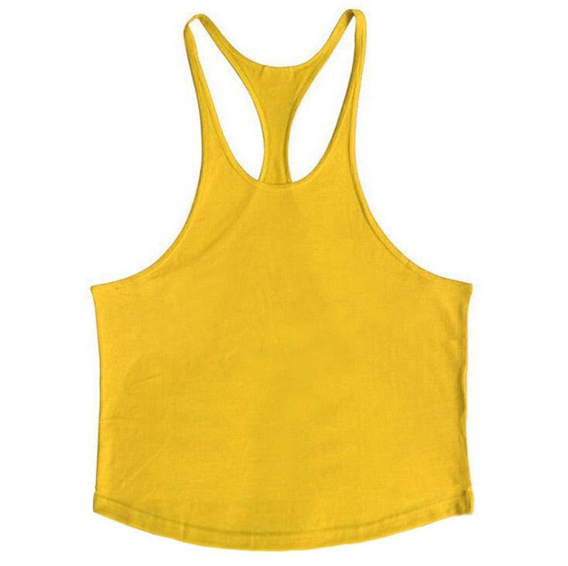 Trending Cotton Workout Gym Stringer Tank Top - Mens Muscle Sleeveless Sportswear - Bodybuilding Singlets (TM7)(1U101)(1U100)