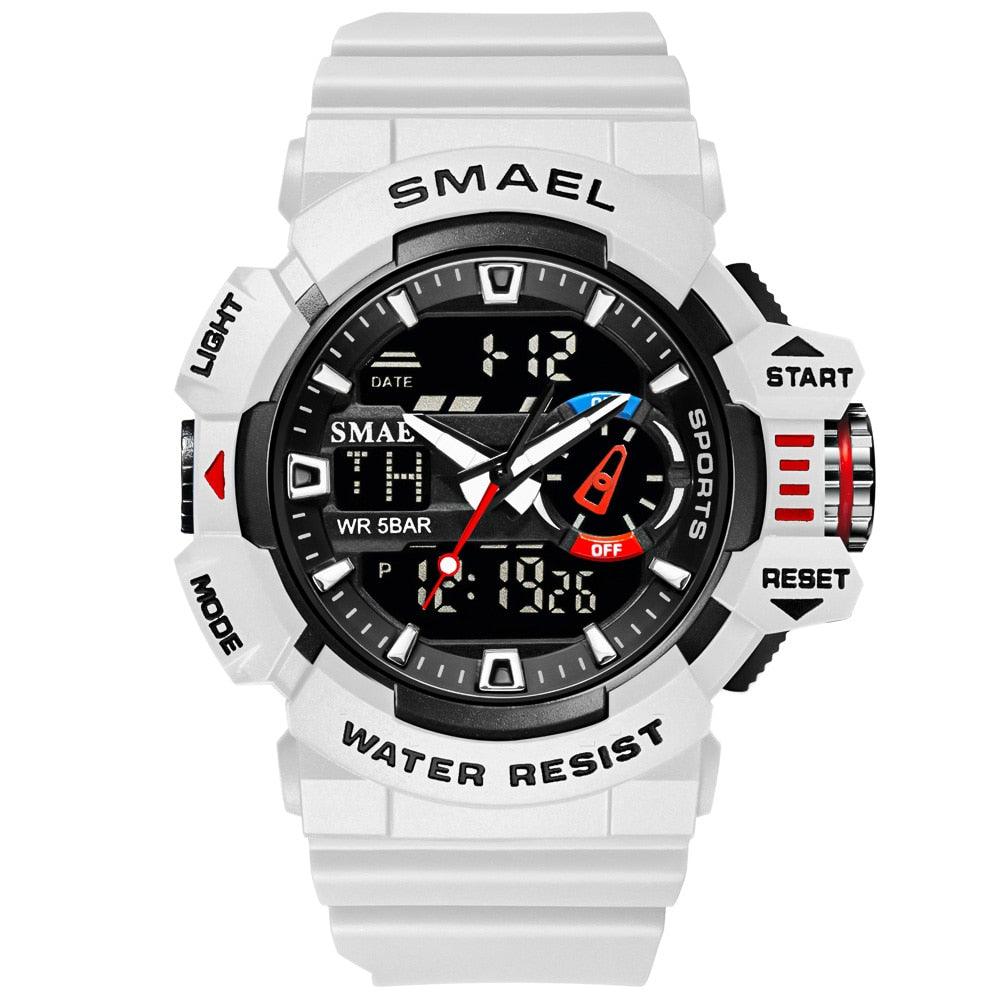 Military Watch For Men 50M Waterproof Clocks Luminous - Hands Digital Wristwatches Black Gold (MA9)(RW)(1U84)