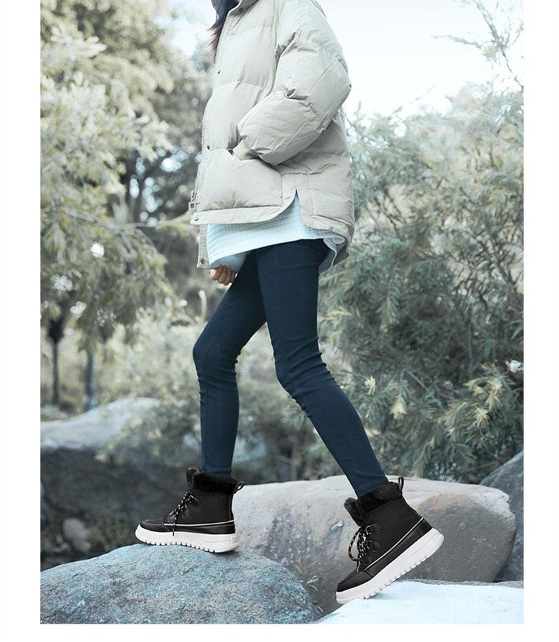 Snow Boots Outdoor Non-slip Sneakers - Plush Warm Woman Waterproof Winter Boots - Women Platform Ankle Boots (BB2)(CD)(WO4)(BB5)(F38)(3U38) - Deals DejaVu