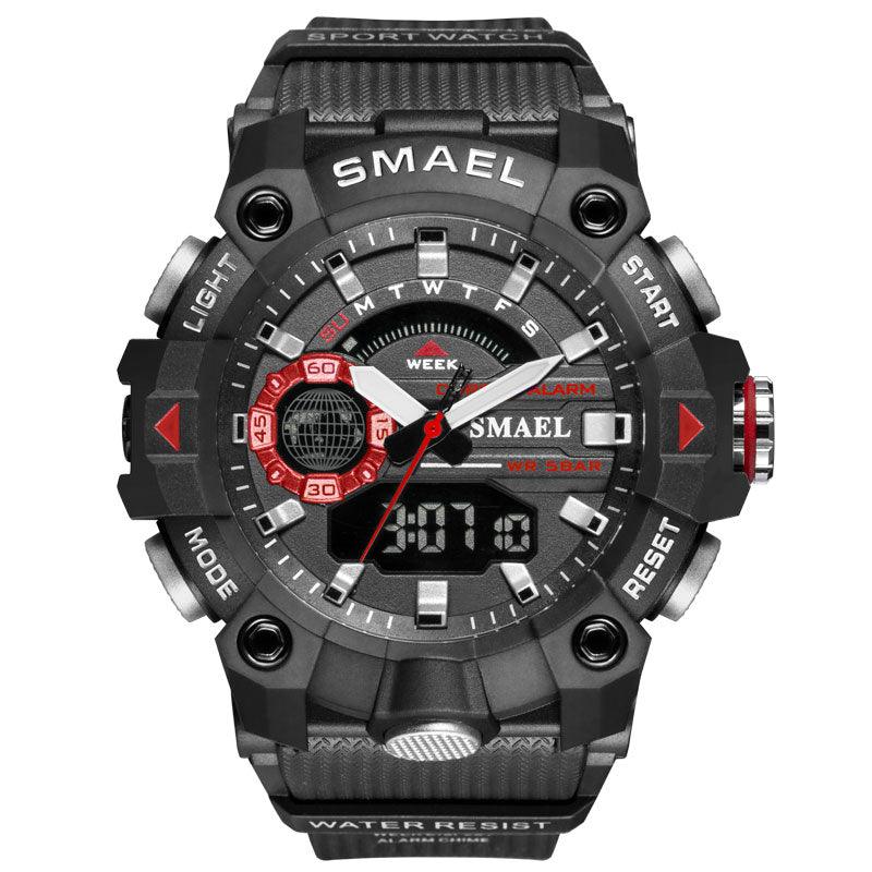 Military Watches - Men Sport Watch - New 50M Waterproof Wristwatch Stopwatch Alarm LED Light (MA9)(RW)(1U84)