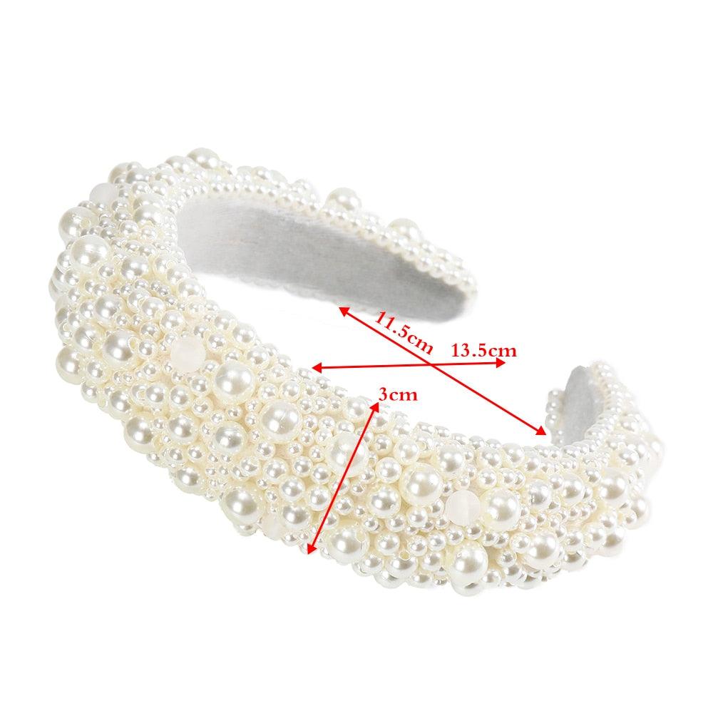 Nice Thick Sponge Velvet Hairbands - Non-Slip Beaded Luxury Gorgeous Headband - Fashion Hair Accessories(1U88)