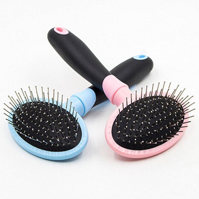 Hair Remove Comb - Dogs Puppy Pet Fur Dog Brush Grooming Tools Fur Brush - Double Short Haired (9W1)(F72)