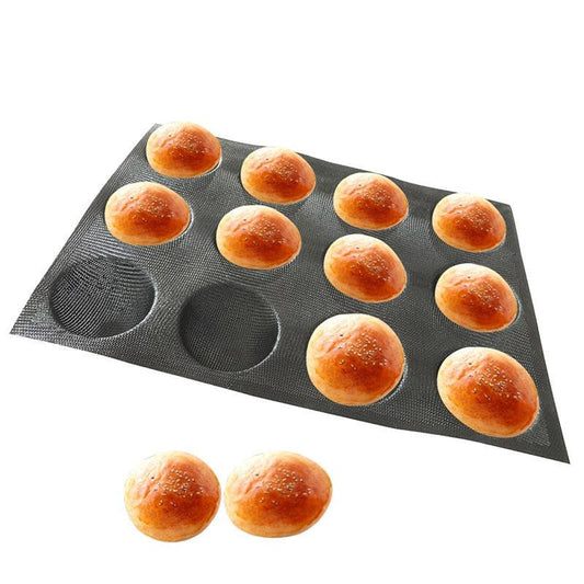 Half Ball Bread Forms Hemisphere Mesh Cake Mold Silicone Bread Tray (D61)(AK2)