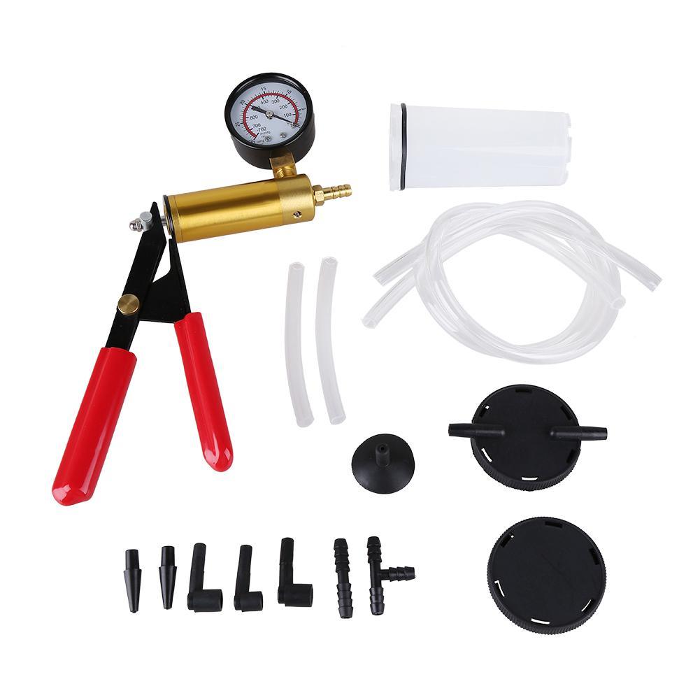 Hand Held Brake Bleeder Tester Set - Kit Vacuum Pump Car Motorbike Bleeding Vacuum Pump (CT6)(1U60)