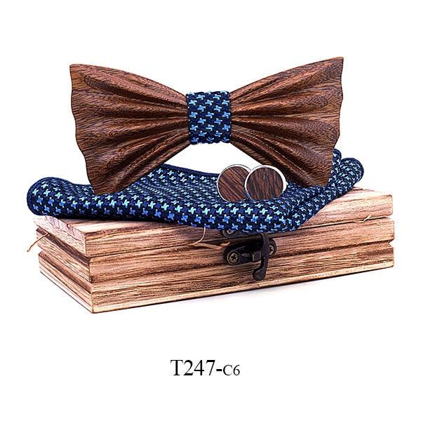Handmade 3D Wooden Bow Ties - Men Quality Wood Bowtie (MA2)