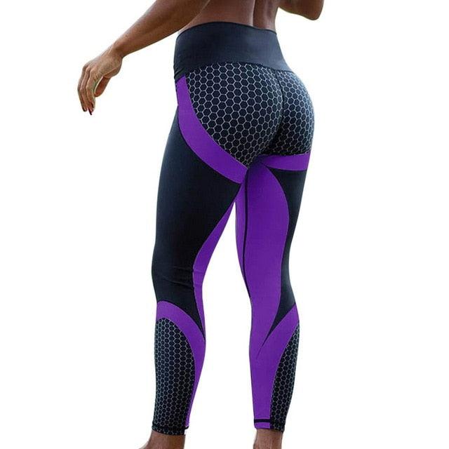 Cute Pattern Print Leggings - Fitness Leggings - Women Sporting Workout (1U31)(1U24)