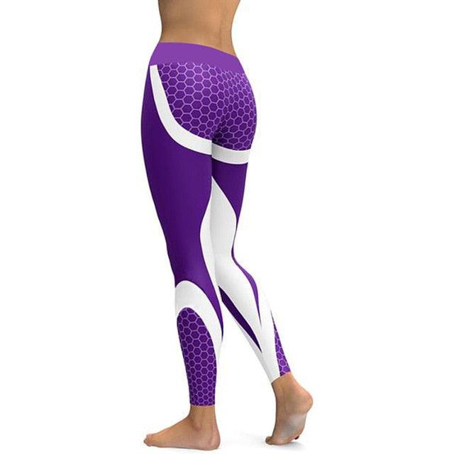 Cute Pattern Print Leggings - Fitness Leggings - Women Sporting Workout (1U31)(1U24)