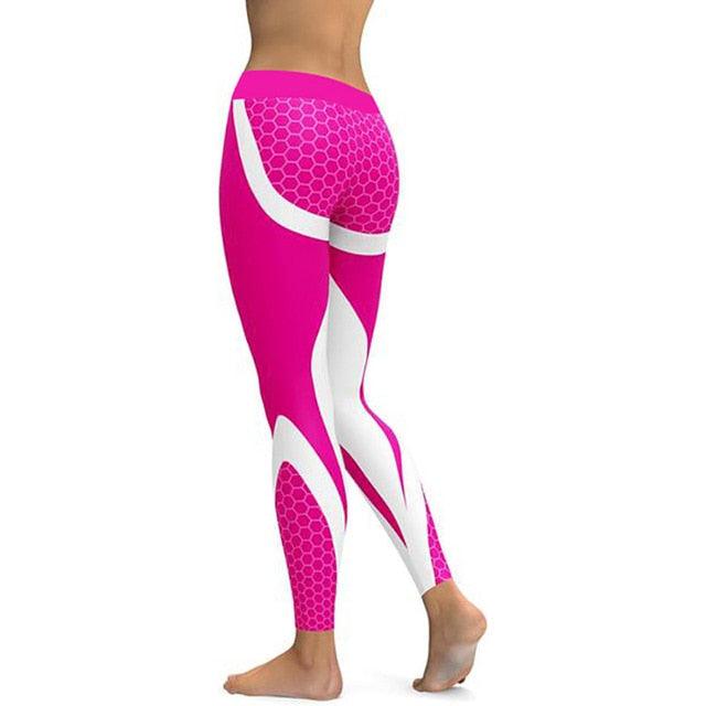 Cute Pattern Print Leggings - Fitness Leggings - Women Sporting Workout (1U31)(1U24)