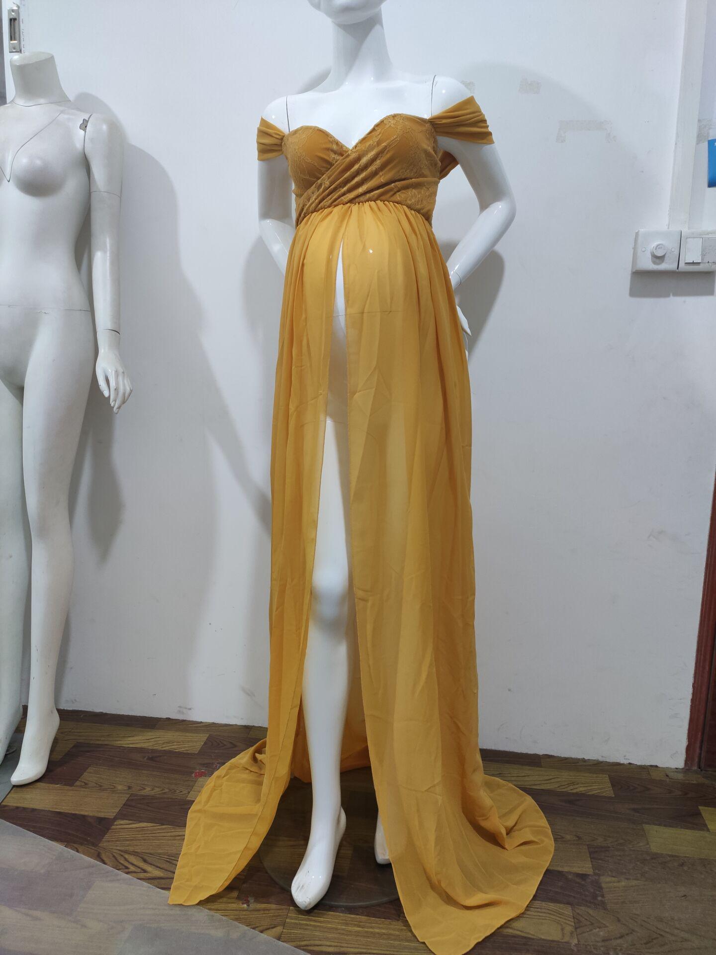 Great White Maternity Dresses For Photography Gown - Baby Shower Dresses -Prenatal Photo Clothes Chiffon Floor(1U5)(Z6)(Z8)(1Z1)(2Z1)(3Z1)(4Z1)(7Z1)