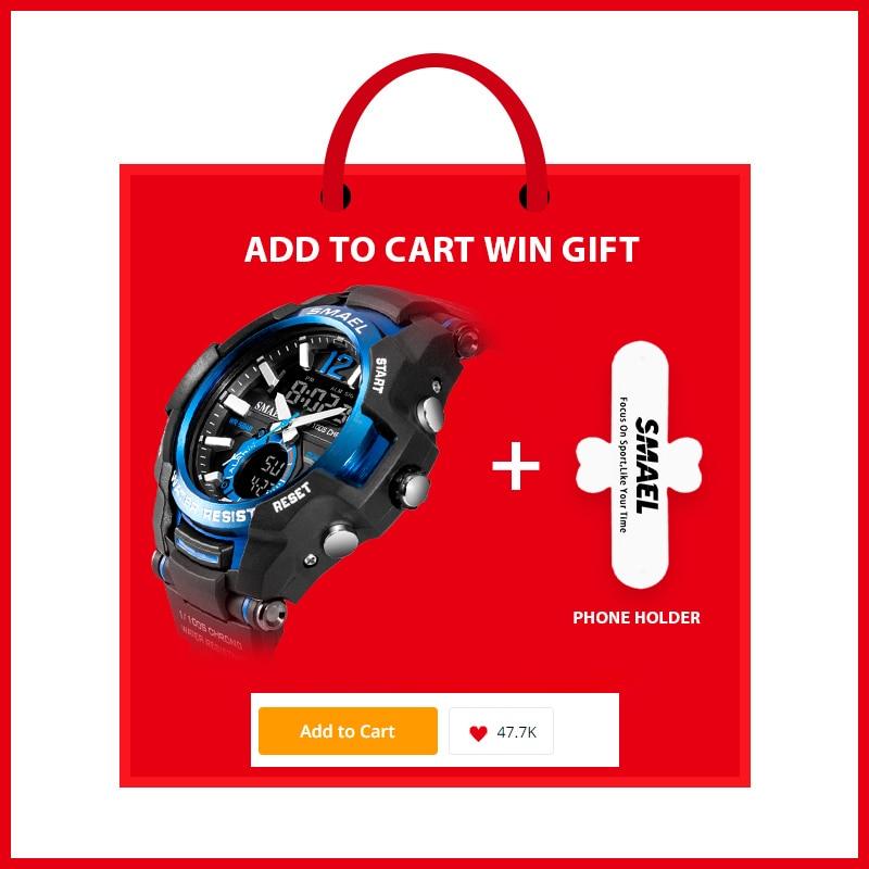 Men Watches - Sport Watch Waterproof 50M Wristwatch Relogio Masculino Militar 1805 Men's Clock (MA9)(RW)(1U84)