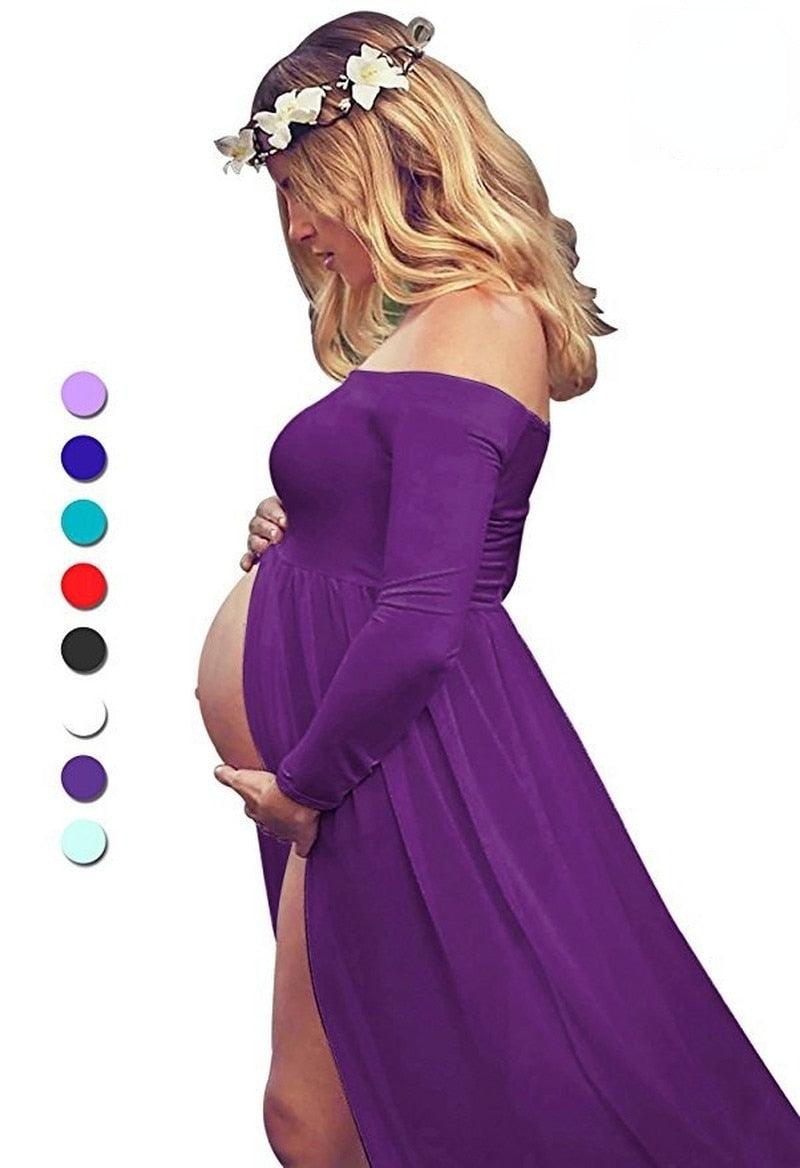 Pregnancy Dress Photo Shoot Maternity Gown - Photography Baby Shower Dress - Tulle Maternity Dress (1U5)(Z6)(Z8)(1Z1)(2Z1)(3Z1)(4Z1)(7Z1)