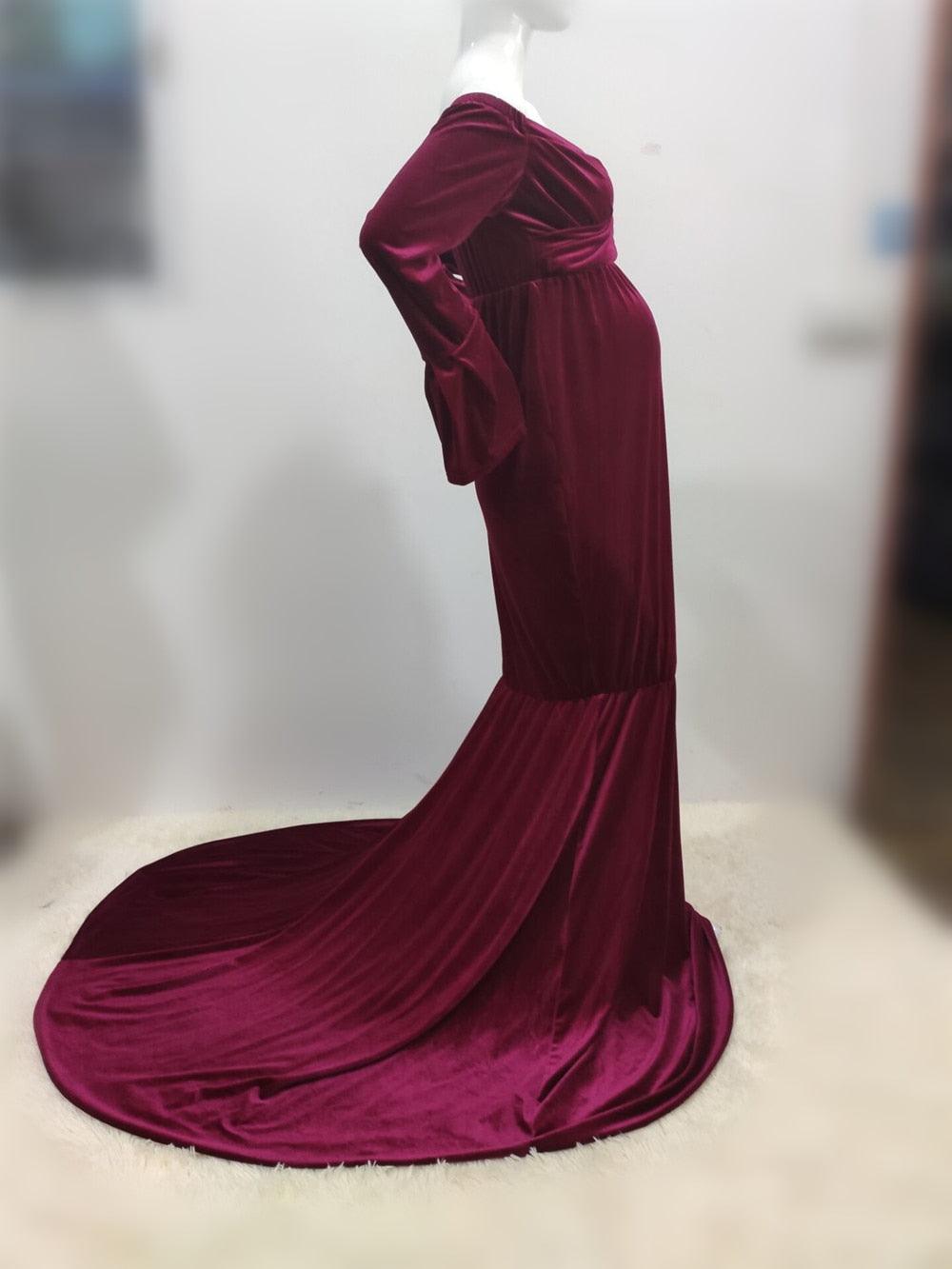 Trending Shoulderless Maternity Dresses For Photo Shoot -Sexy Long Pregnancy Dress - Maxi Gown Photography(1U5)(Z6)(Z8)(1Z1)(2Z1)(3Z1)(4Z1)(7Z1)