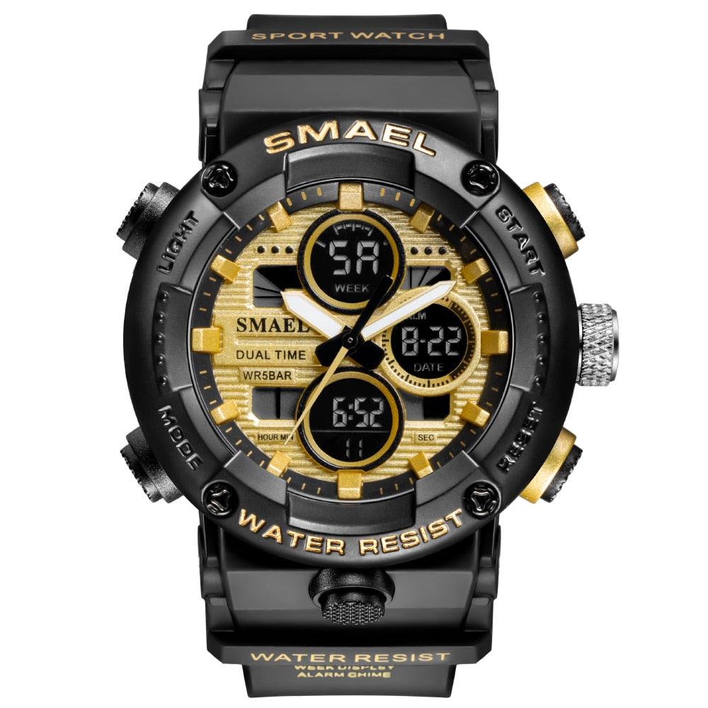 Sport Watch Men Waterproof LED Digital Watches - Stopwatch 8038 - Men Watches Quartz (MA9)(RW)(1U84)