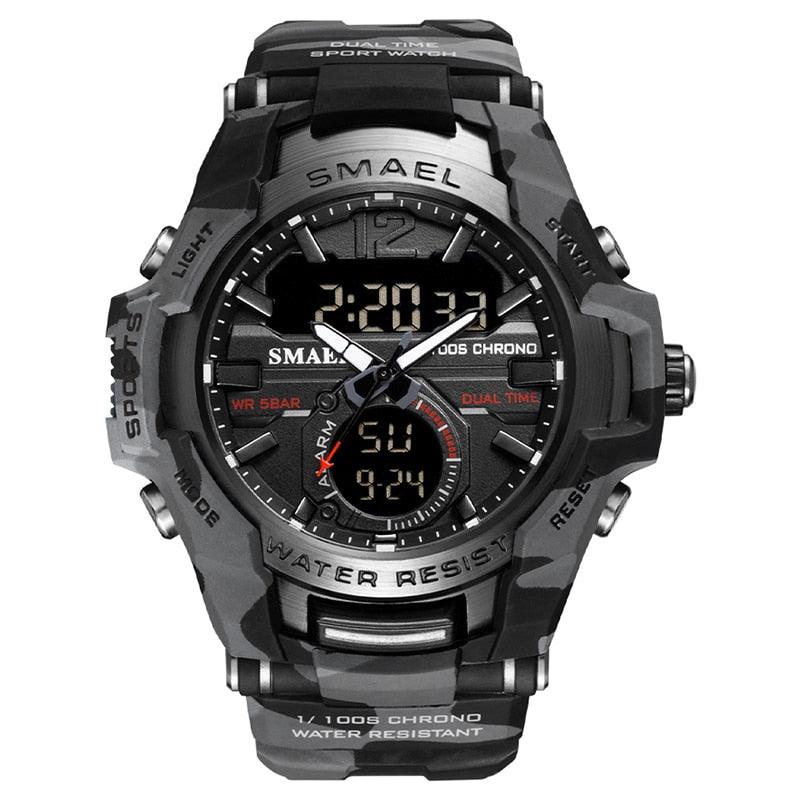 Men Watches - Sport Watch Waterproof 50M Wristwatch Relogio Masculino Militar 1805 Men's Clock (MA9)(RW)(1U84)